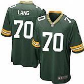 Nike Men & Women & Youth Packers #70 Lang Green Team Color Game Jersey